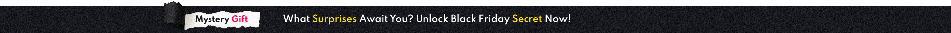 Black Friday Secret!