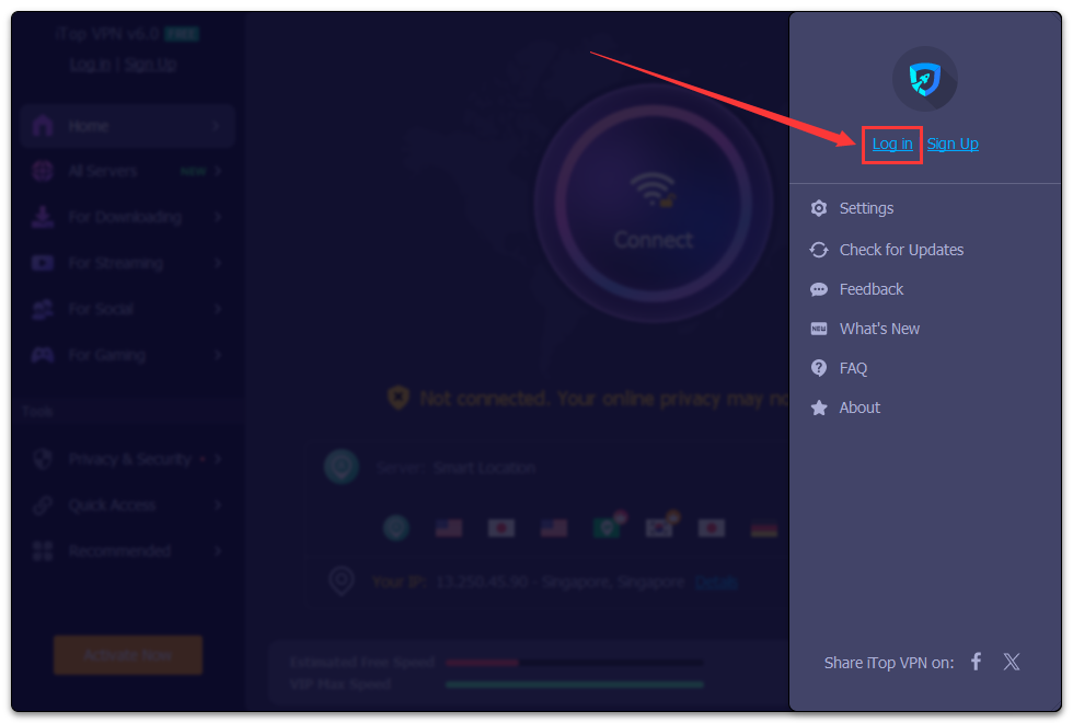 itop vpn 4.7 activation key